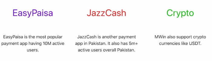 Deposit and Withdraw